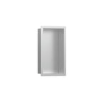 HANSGROHE 56094800 XtraStoris Individual Wall Niche Brushed Stainless Steel with Design Frame 12"x 6"x 4" - Brushed Stainless Steel