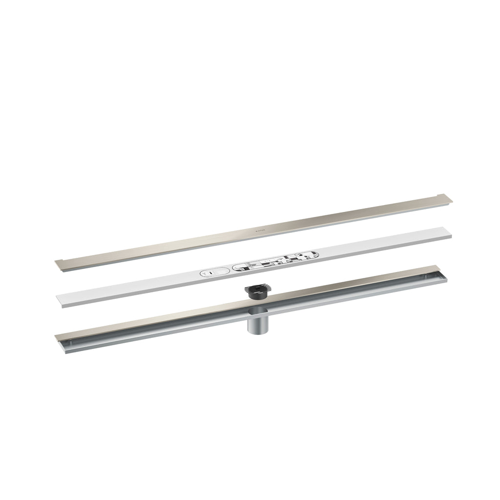 AXOR 42528801 Drains Wall Installation 39 3/8" - Stainless Steel Optic