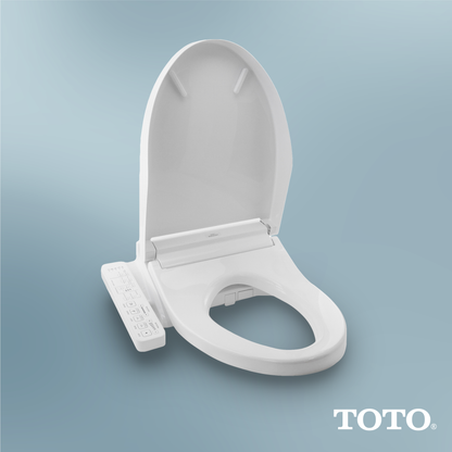 TOTO SW3074#01 Washlet C2 Electronic Bidet Toilet Seat With Premist And Ewater+ Wand Cleaning - Cotton White