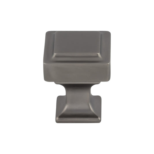 TOP KNOBS TK700AG Ascendra 1" Length Square Knob - Ash Gray