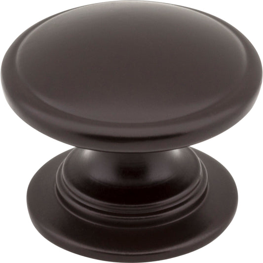 JEFFREY ALEXANDER 3980-ORB Durham 1-1/4" Diameter Mushroom Knob - Dark Bronze