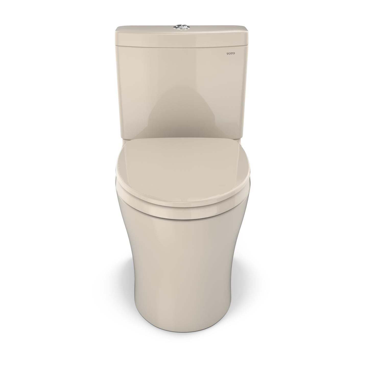 TOTO MS446124CEMFGN#03 Aquia IV Two-Piece Elongated Dual Flush 1.28 and 0.9 GPF Universal Height Toilet with CEFIONTECT , Bone