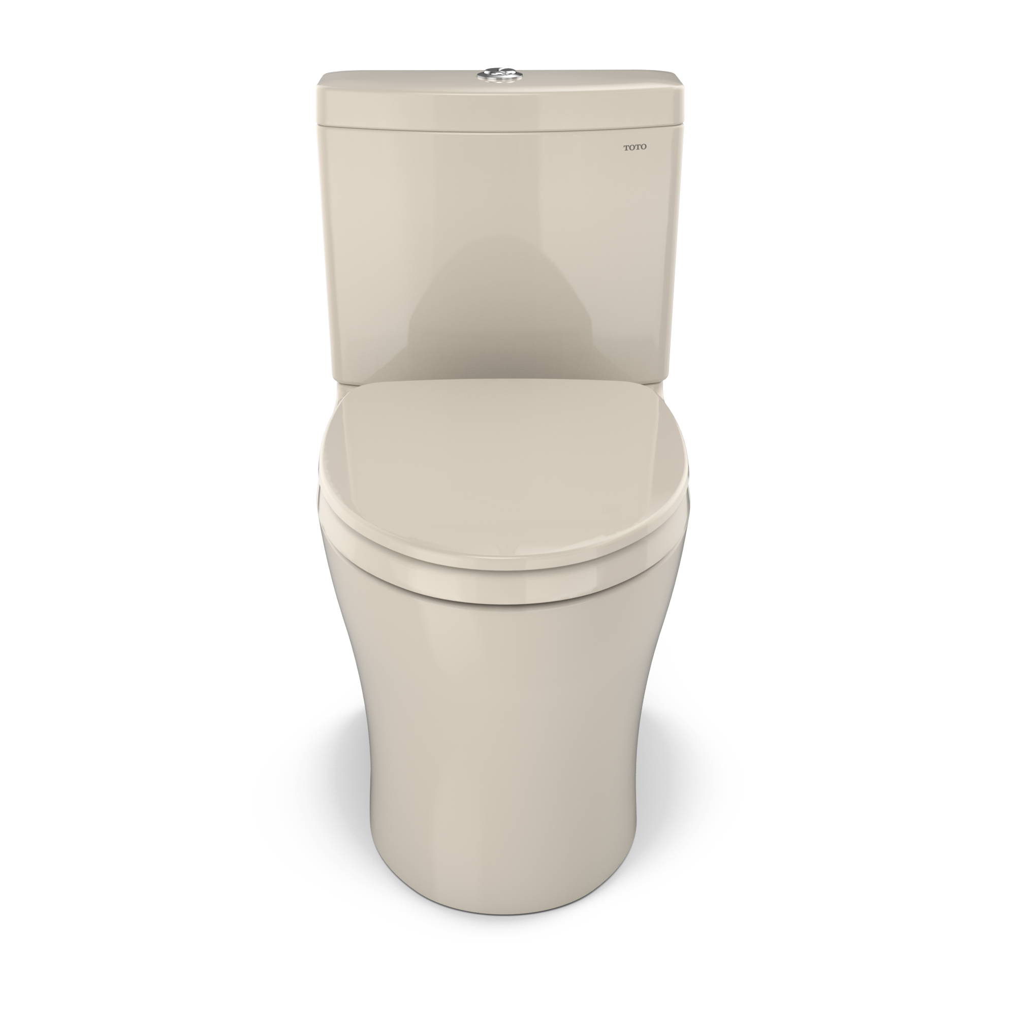 TOTO MS446124CEMFGN#03 Aquia Iv Two-Piece Elongated Dual Flush 1.28 And 0.9 Gpf Universal Height Toilet With Cefiontect - Bone
