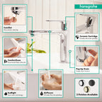 HANSGROHE 72517001 Rebris S Single-Hole Faucet 110 with Pop-Up Drain, 1.2 GPM - Chrome