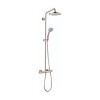HANSGROHE 27185821 Croma Showerpipe 220 1-Jet, 2.5 GPM - Brushed Nickel