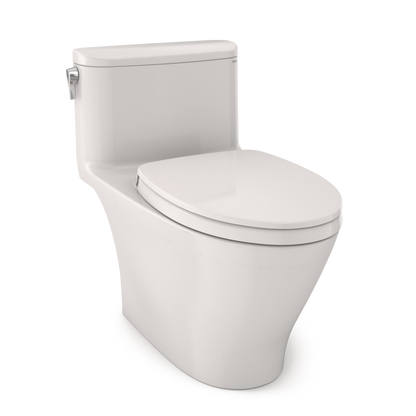 TOTO MS642124CUFG#11 Nexus 1G One-Piece Elongated 1.0 Gpf Universal Height Toilet With Cefiontect And Ss124 Softclose Seat - Colonial White