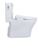 TOTO MW4364736CEMFGNA#01 WASHLET+ Aquia IV Cube Two-Piece Elongated Dual Flush 1.28 and 0.9 GPF Toilet with Auto Flush S7A Contemporary Bidet Seat , Cotton White