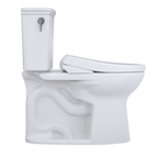 TOTO MW7864726CEG#01 Drake Transitional Washlet+ Two-Piece Elongated 1.28 Gpf Tornado Flush Toilet With S7 Contemporary Bidet Seat - Cotton White