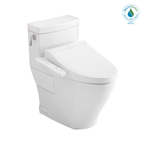 TOTO MW6263074CEFG#01 Totowashlet+ Aimes One-Piece Elongated 1.28 Gpf Toilet And Washlet C2 Bidet Seat - Cotton White