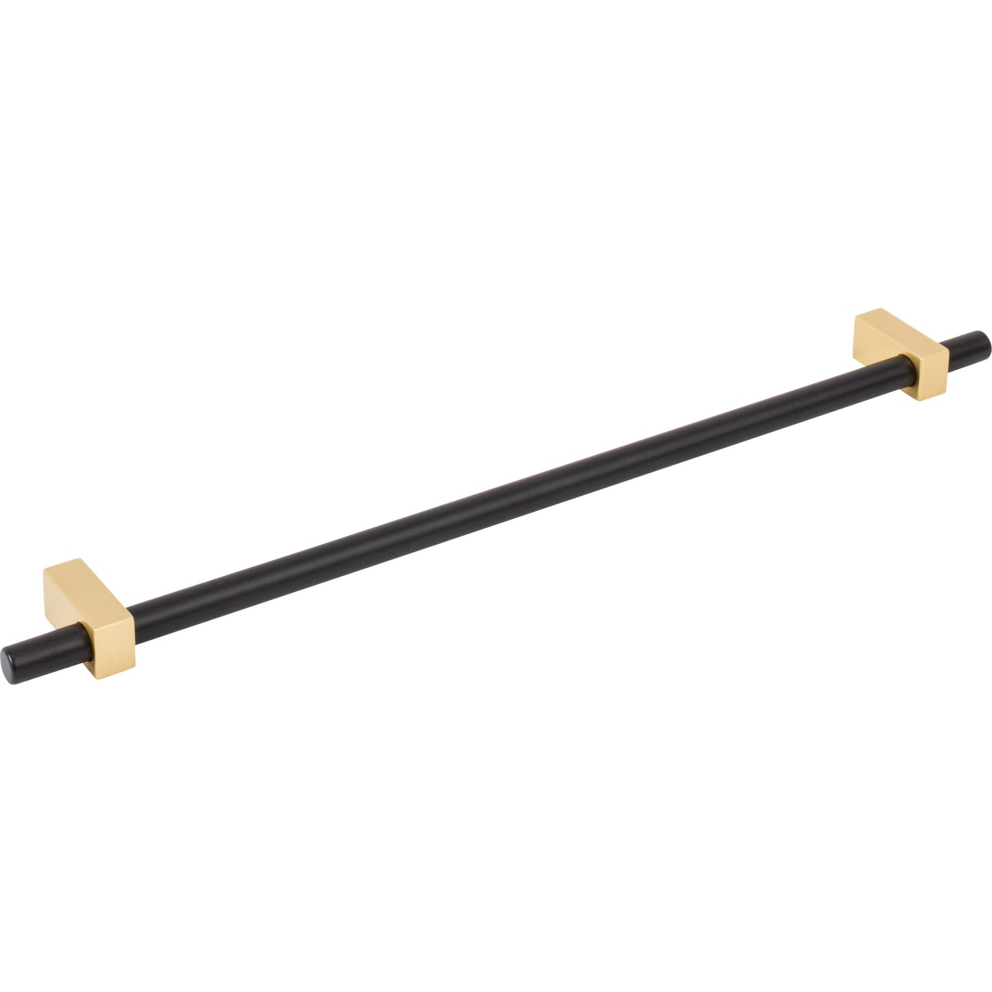 JEFFREY ALEXANDER 478-305MBBG Larkin 2 305 mm Center-to-Center Bar Pull - Matte Black w/Brushed Gold