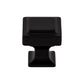 TOP KNOBS TK701BLK Ascendra 1 1/8" Length Square Knob - Flat Black