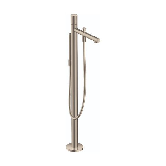 AXOR 45416821 Uno Freestanding Tub Filler Trim with Zero Handle and 1.75 GPM Handshower - Brushed Nickel