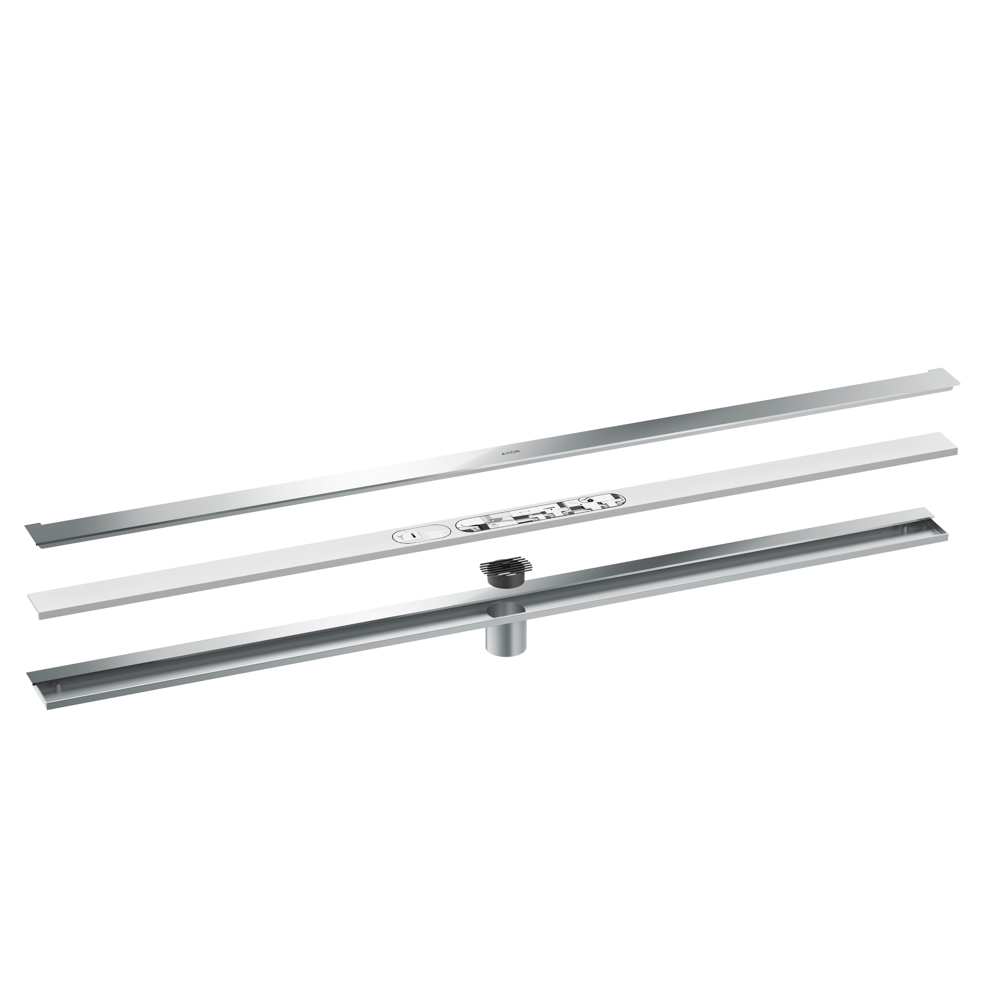 AXOR 42529001 Drains Wall Installation 47 1/4" - Chrome