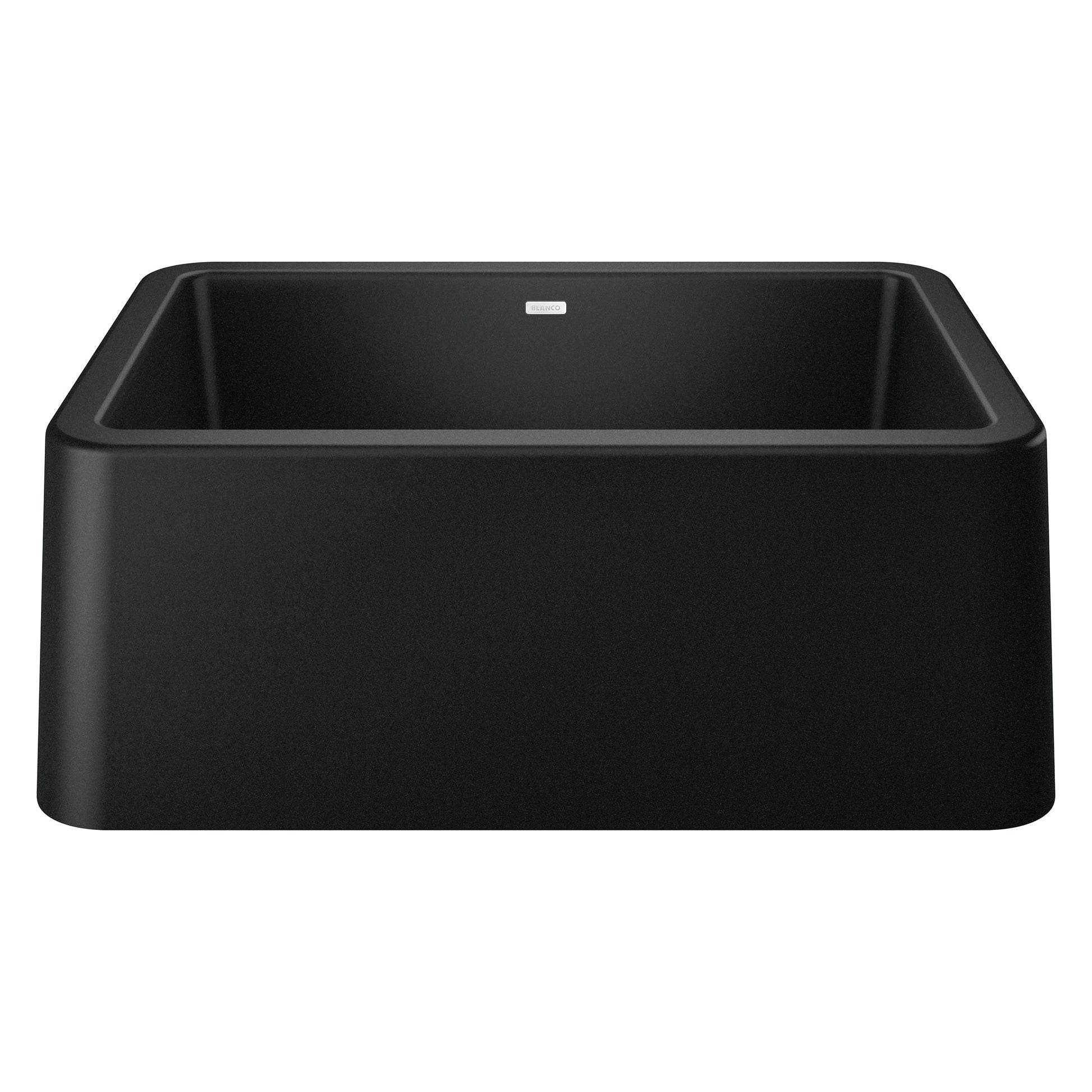 BLANCO 402531 Ikon Ikon SILGRANIT 27" Single Bowl Apron-Front Farmhouse Sink - Coal Black in Coal Black