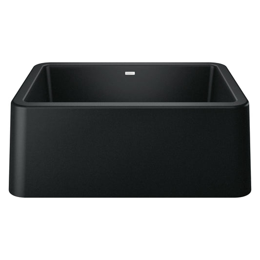 BLANCO 402531 Ikon Ikon SILGRANIT 27" Single Bowl Apron-Front Farmhouse Sink - Coal Black in Coal Black