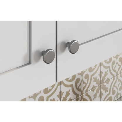 ELEMENTS 105BNBDL Gibson 1-1/4" Diameter Mushroom Knob - Brushed Pewter