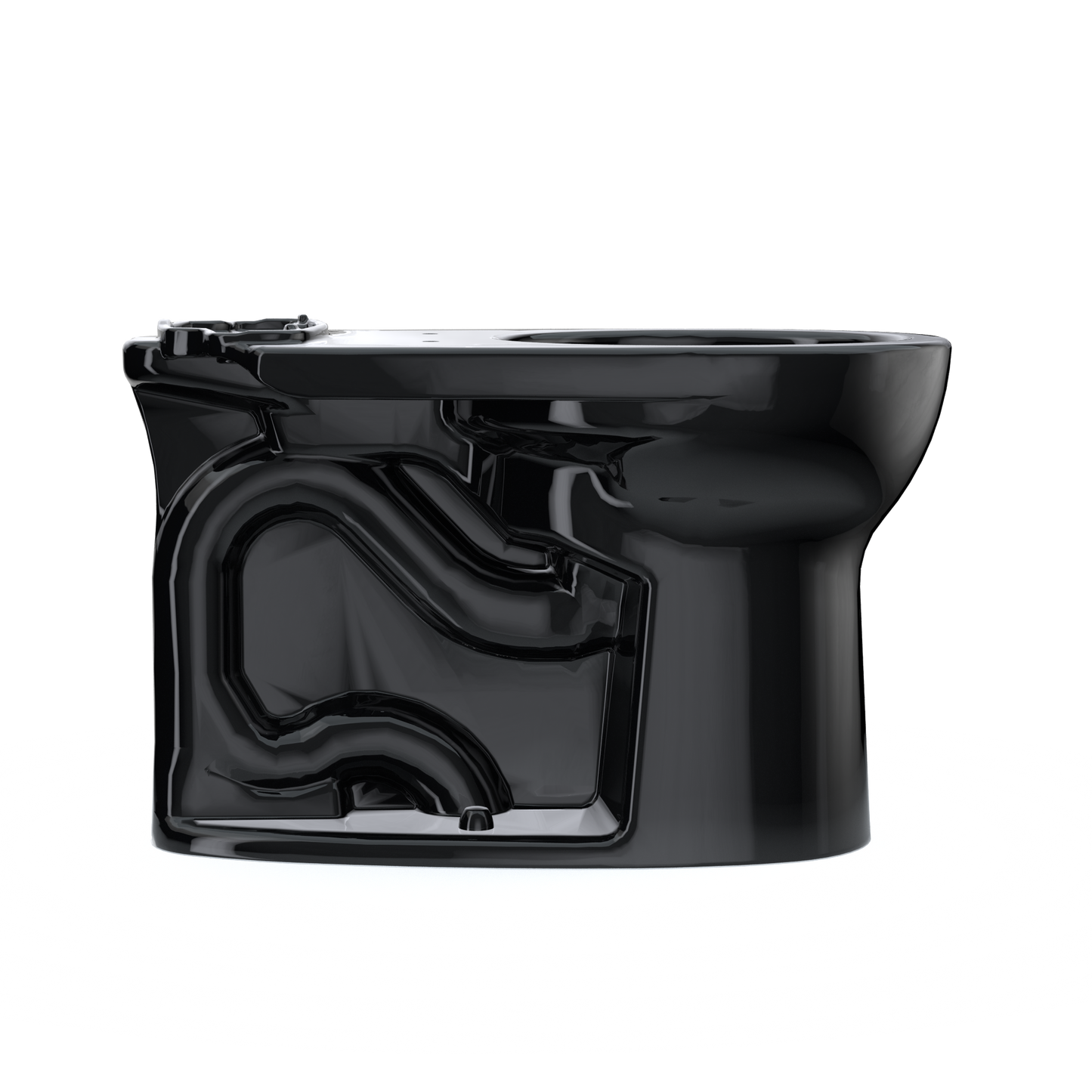 TOTO C775CEF#51 Drake Round Tornado Flush Toilet Bowl - Ebony