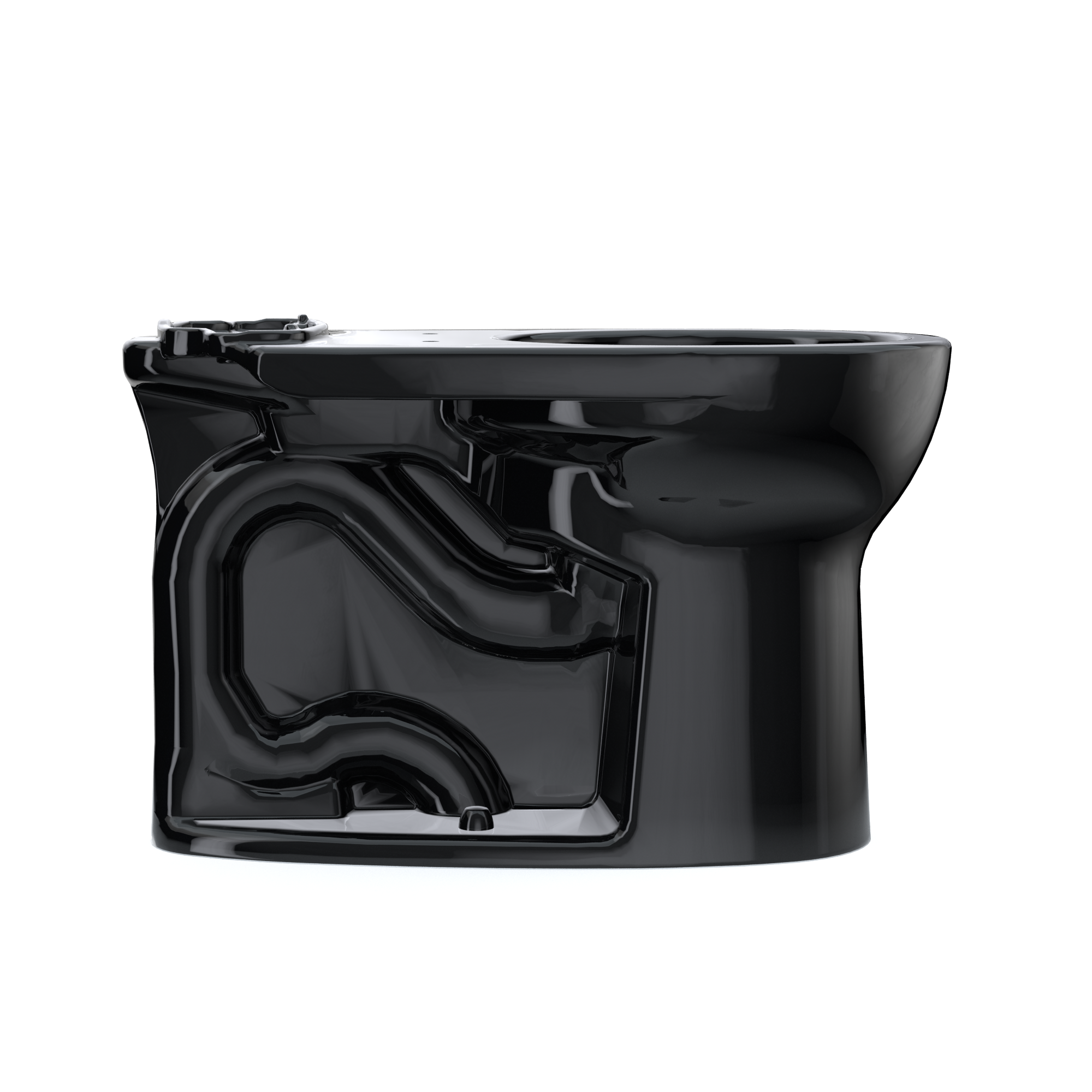 TOTO C775CEF#51 Drake Round Tornado Flush Toilet Bowl - Ebony