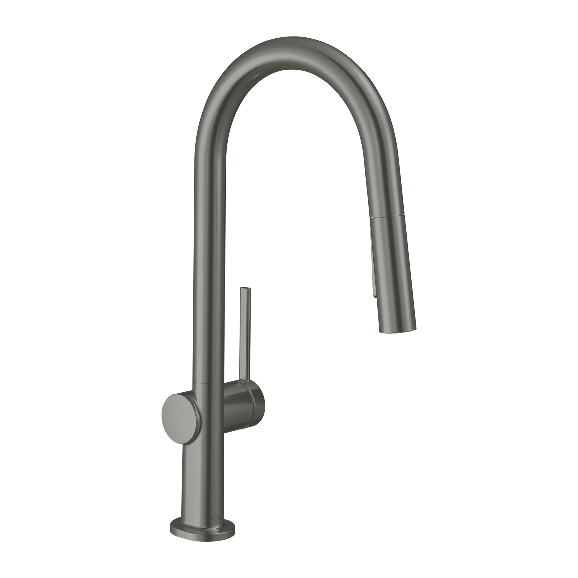 HANSGROHE 72846341 Talis N HighArc Kitchen Faucet, A-Style, 2-Spray Pull-Down, 1.75 GPM in Brushed Black Chrome