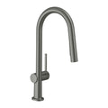 HANSGROHE 72846341 Talis N HighArc Kitchen Faucet, A-Style, 2-Spray Pull-Down, 1.75 GPM - Brushed Black Chrome