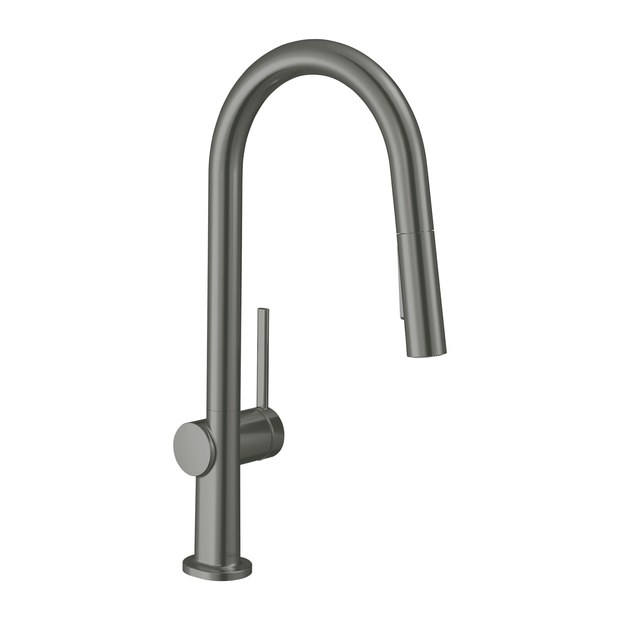 HANSGROHE 72846341 Talis N HighArc Kitchen Faucet, A-Style, 2-Spray Pull-Down, 1.75 GPM - Brushed Black Chrome