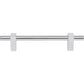 JEFFREY ALEXANDER 478-128PC Larkin 1 128 mm Center-to-Center Bar Pull - Polished Chrome