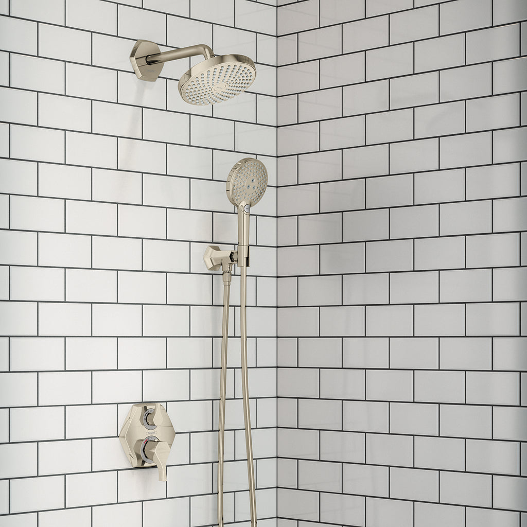 HANSGROHE 04820830 Locarno Thermostatic Trim with Volume Control and Diverter - Polished Nickel