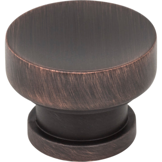 JEFFREY ALEXANDER 484DBAC Elara 1-1/4" Diameter Round Knob - Brushed Oil Rubbed Bronze