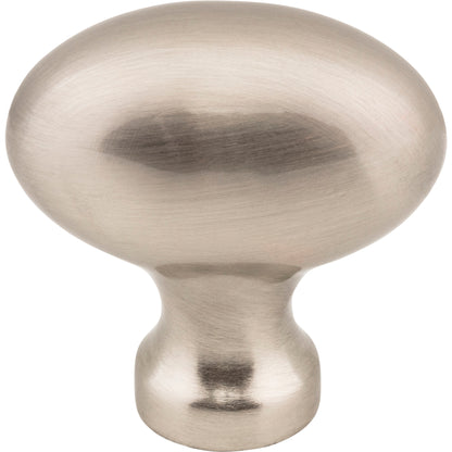 JEFFREY ALEXANDER 3991SN Lyon 1-9/16" Length Oval Knob - Satin Nickel