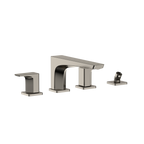 TOTO TBG07202U#PN Ge Two-Handle Deck-Mount Roman Tub Filler Trim With Handshower - Polished Nickel
