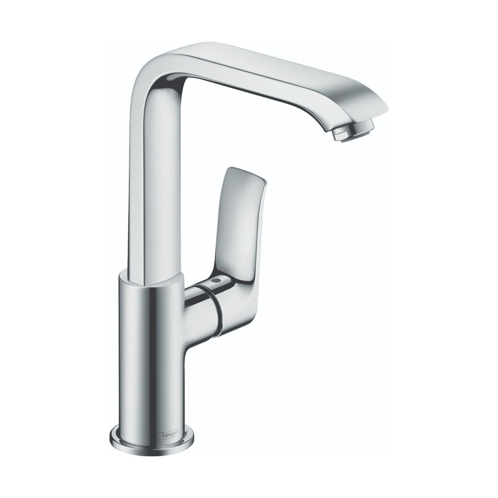 HANSGROHE 31087001 Metris Single-Hole Faucet 230 with Swivel Spout and Pop-Up Drain, 1.2 GPM - Chrome