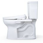 TOTO MW4544726CUFGA#01 Washlet+ Drake Ii 1G Two-Piece Elongated 1.0 Gpf Toilet With Auto Flush Washlet+ S7 Contemporary Bidet Seat - Cotton White