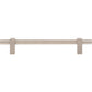 JEFFREY ALEXANDER 598-160SN Larkin Knurled Center 160 mm Center-to-Center Bar Pull - Satin Nickel