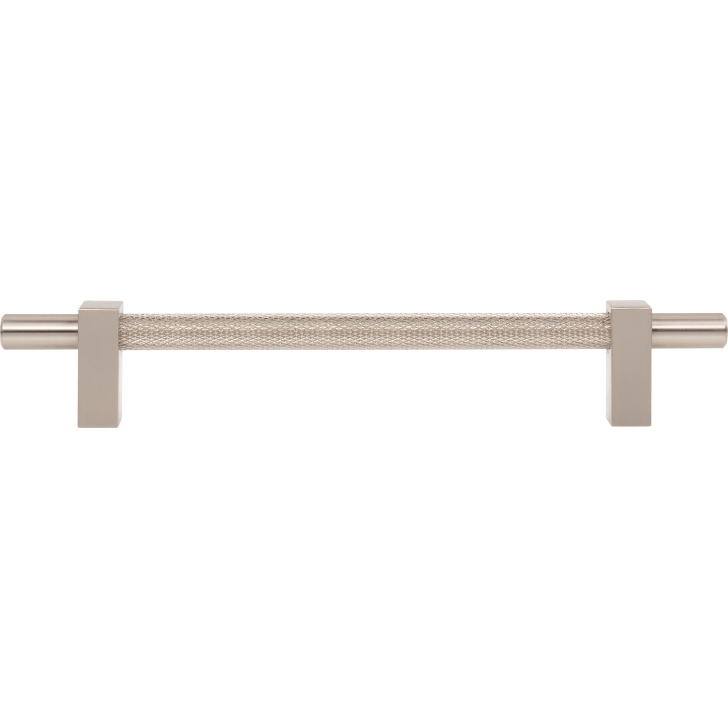 JEFFREY ALEXANDER 598-160SN Larkin Knurled Center 160 mm Center-to-Center Bar Pull - Satin Nickel