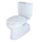 TOTO CST474CUFG#01 Vespin II 1G Two-Piece Elongated 1.0 GPF Universal Height Skirted Design Toilet with CEFIONTECT , Cotton White