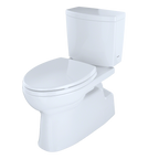TOTO CST474CUFG#01 Vespin II 1G Two-Piece Elongated 1.0 GPF Universal Height Skirted Design Toilet with CEFIONTECT , Cotton White