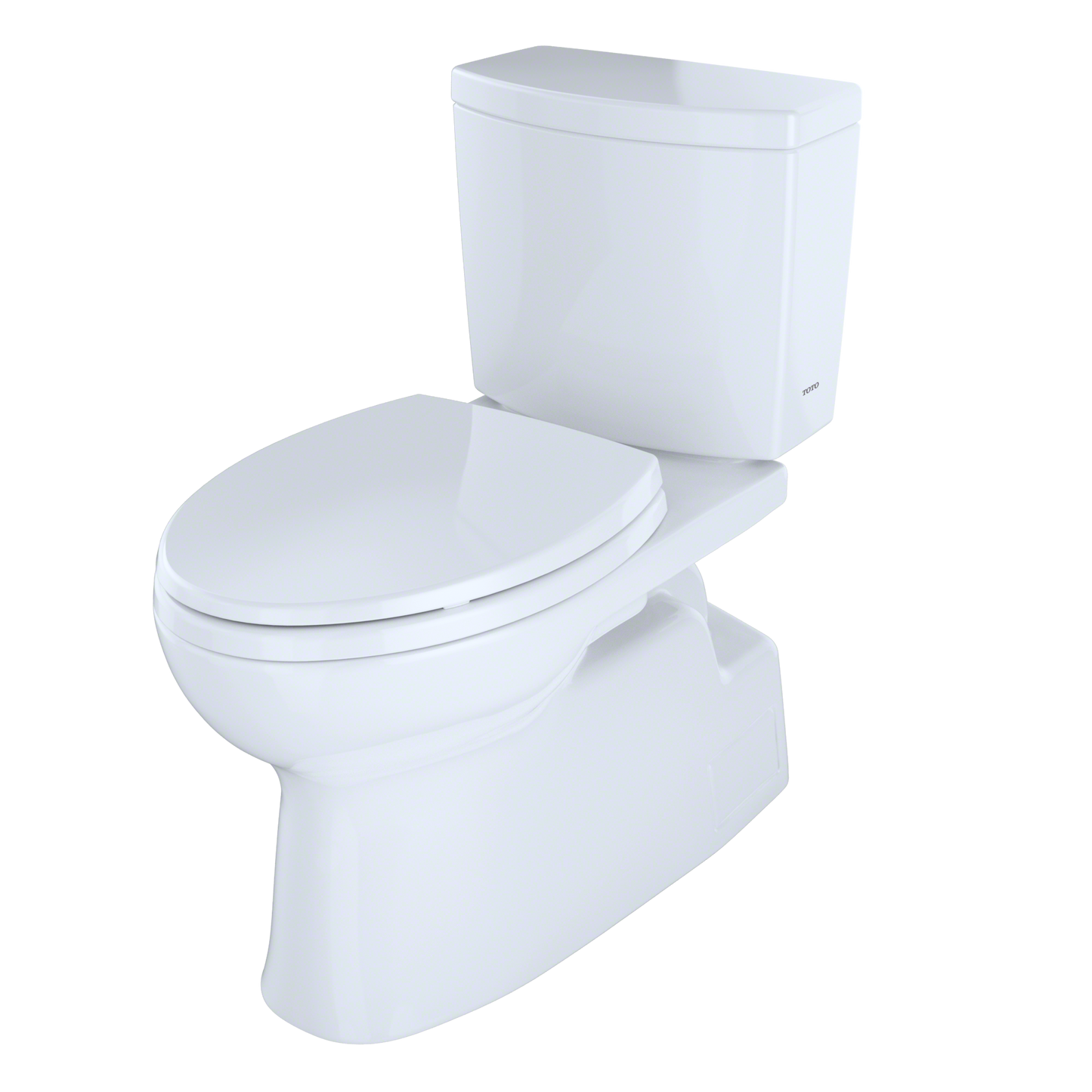 TOTO CST474CUFG#01 Vespin II 1G Two-Piece Elongated 1.0 GPF Universal Height Skirted Design Toilet with CEFIONTECT , Cotton White