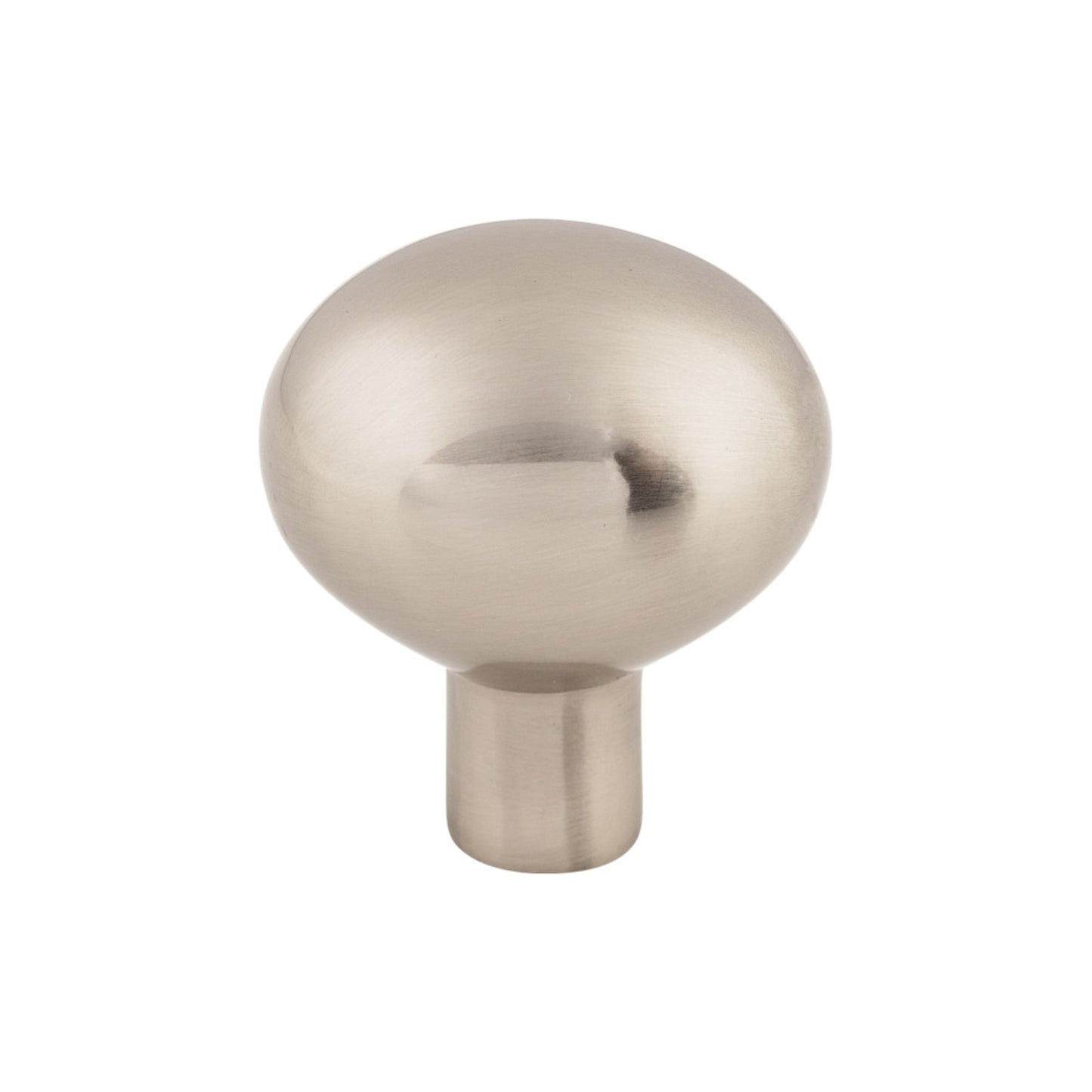 TOP KNOBS M2068 Aspen II Large Egg 1 7/16" Length Oval Knob , Brushed Satin Nickel