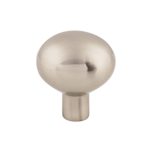 TOP KNOBS M2068 Aspen II Large Egg 1 7/16" Length Oval Knob , Brushed Satin Nickel