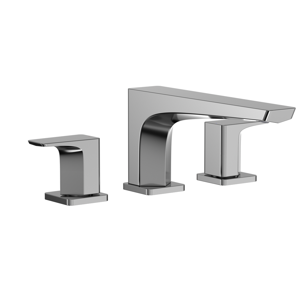 TOTO TBG07201U#CP Ge Two-Handle Deck-Mount Roman Tub Filler Trim - Polished Chrome