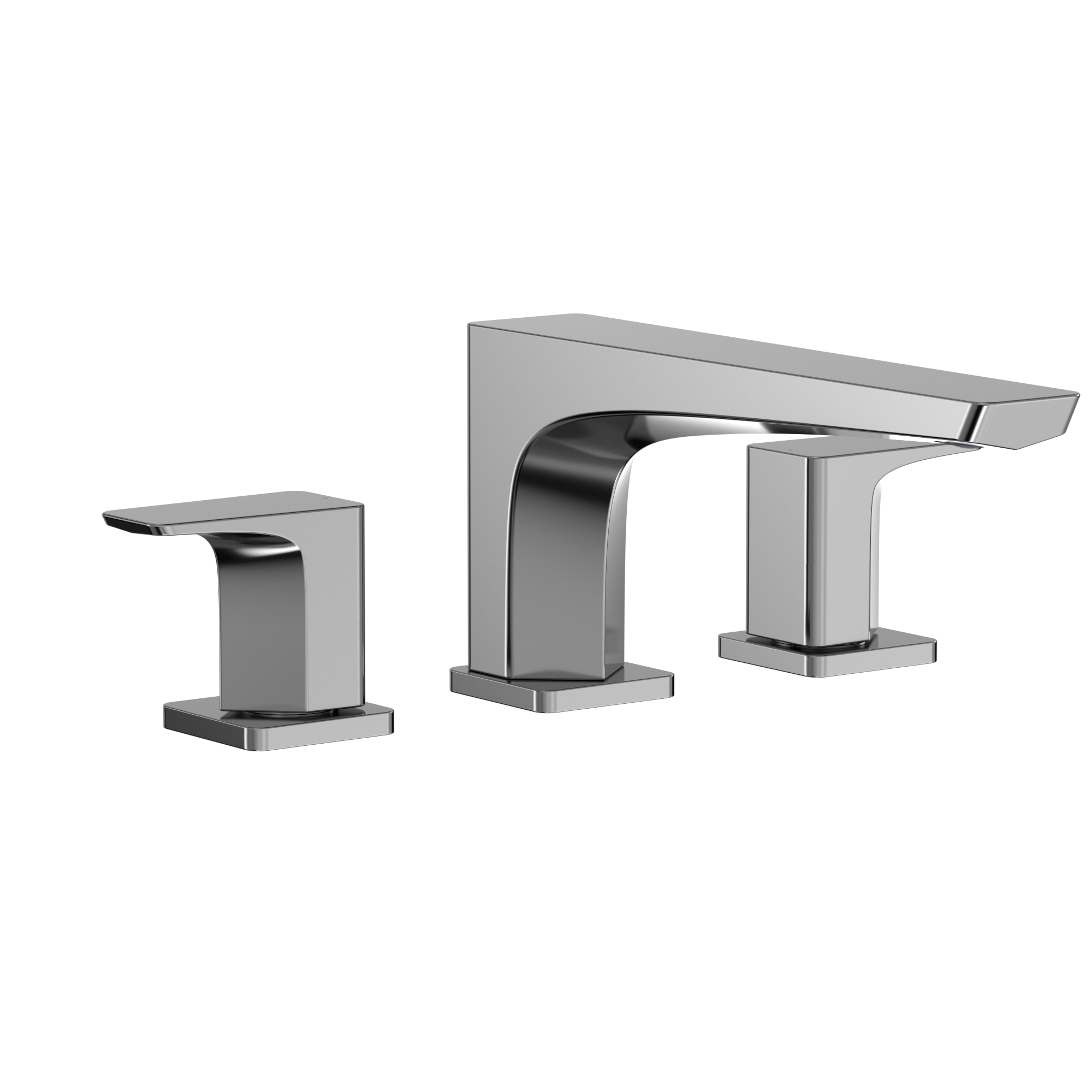 TOTO TBG07201U#CP Ge Two-Handle Deck-Mount Roman Tub Filler Trim - Polished Chrome