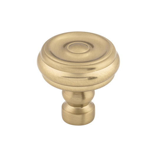 TOP KNOBS TK882HB Brixton Button 1 1/4" Diameter Round Knob - Honey Bronze