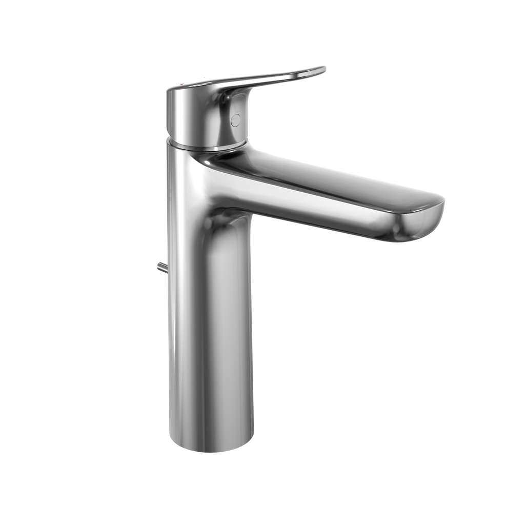 TOTO TLG03303U#CP Gs Series 1.2 Gpm Single Handle Bathroom Faucet For Semi-Vessel Sink With Comfort Glide Technology And Drain Assembly - Polished Chrome
