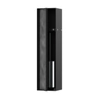 HANSGROHE 56060670 XtraStoris Rock Recessed Toilet Brush Holder with Shelf & Tileable Door - Matte Black