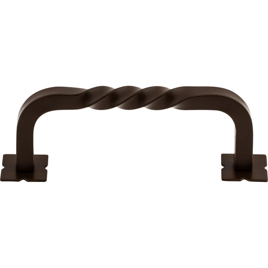 TOP KNOBS M784 Square Twist 3 3/4" Center to Center Bar Pull - Oil Rubbed Bronze