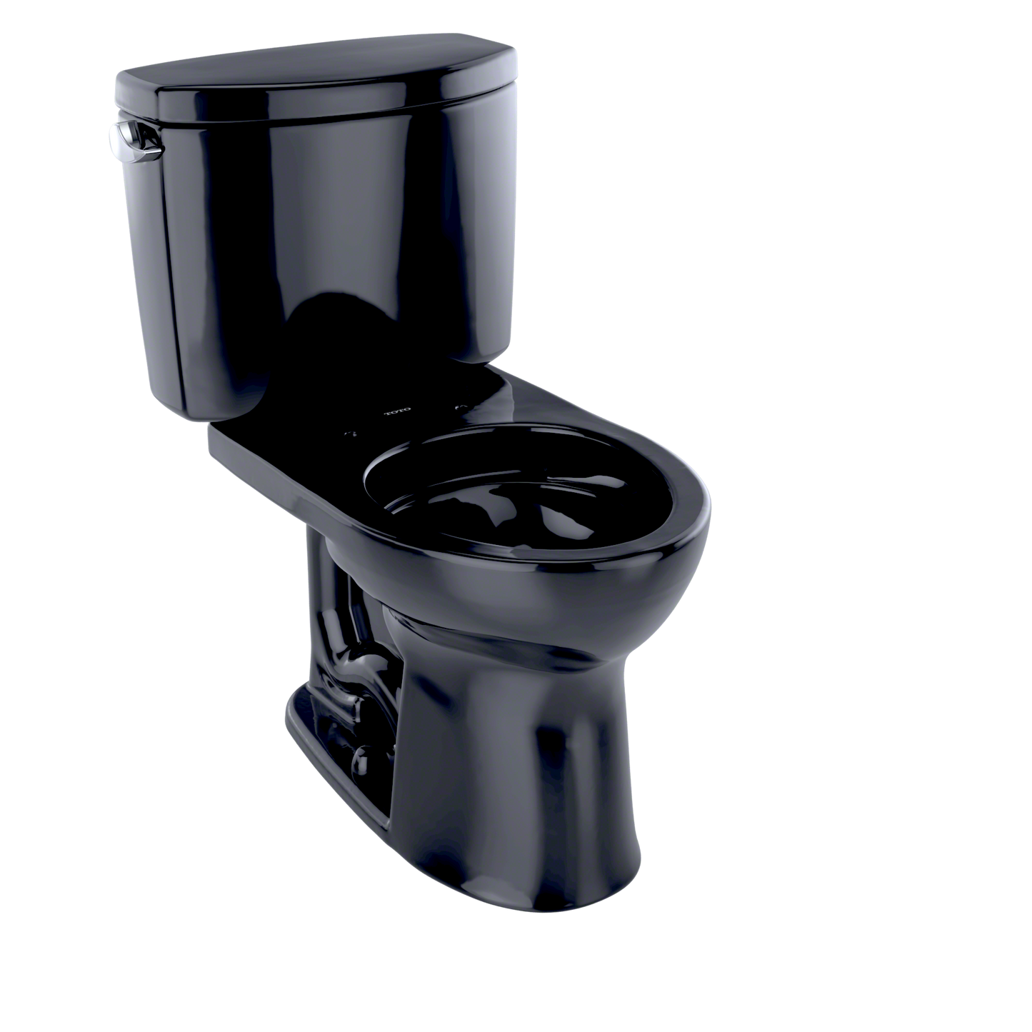 TOTO CST453CEF#51 Drake II Two-Piece Round 1.28 GPF Universal Height Toilet , Ebony