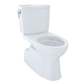 TOTO CST474CUFG#01 Vespin II 1G Two-Piece Elongated 1.0 GPF Universal Height Skirted Design Toilet with CEFIONTECT , Cotton White