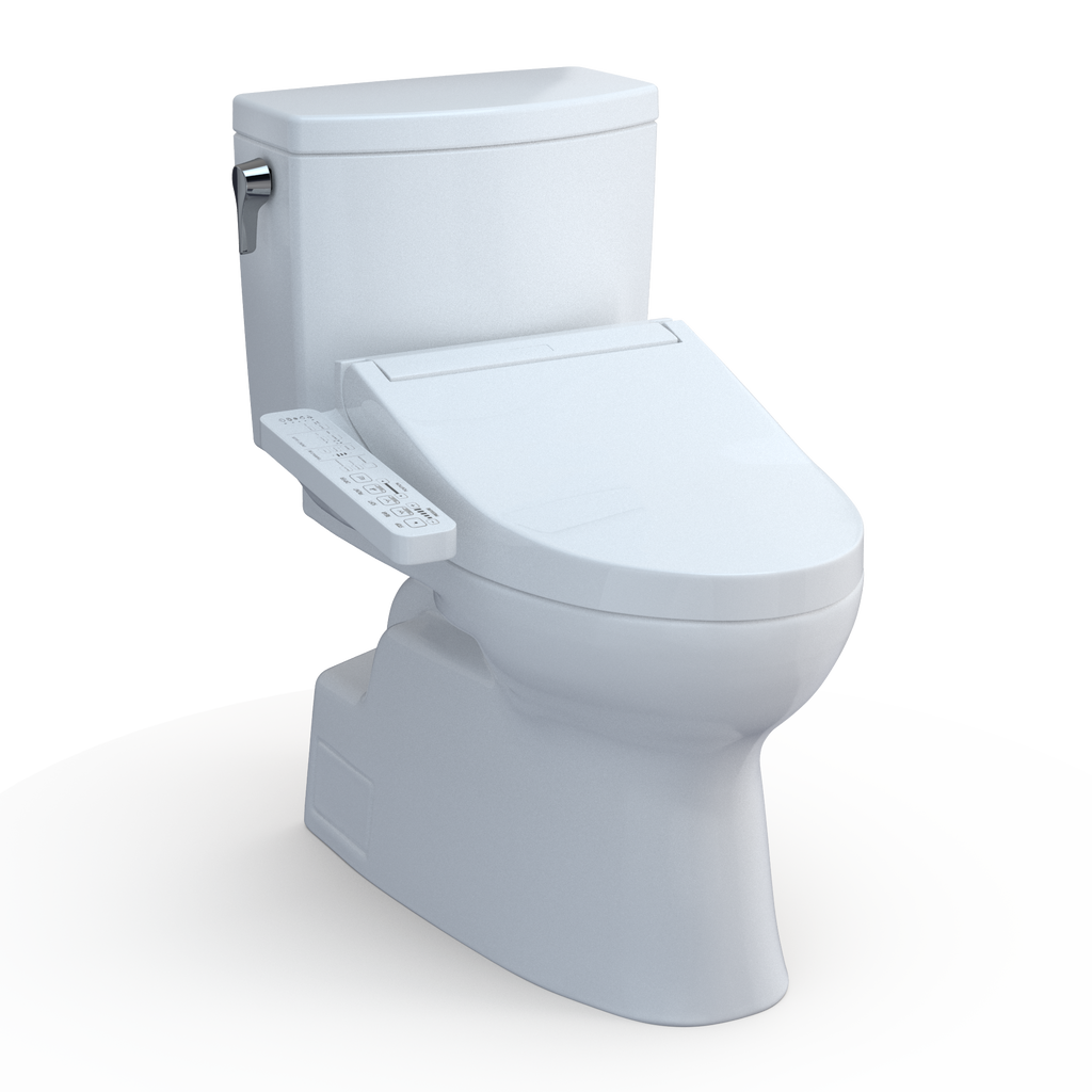 TOTO MW4743074CUFG#01 Washlet+ Vespin Ii 1G Two-Piece Elongated 1.0 Gpf Toilet And Washlet+ C2 Bidet Seat - Cotton White