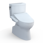 TOTO MW4743074CUFG#01 Washlet+ Vespin Ii 1G Two-Piece Elongated 1.0 Gpf Toilet And Washlet+ C2 Bidet Seat - Cotton White