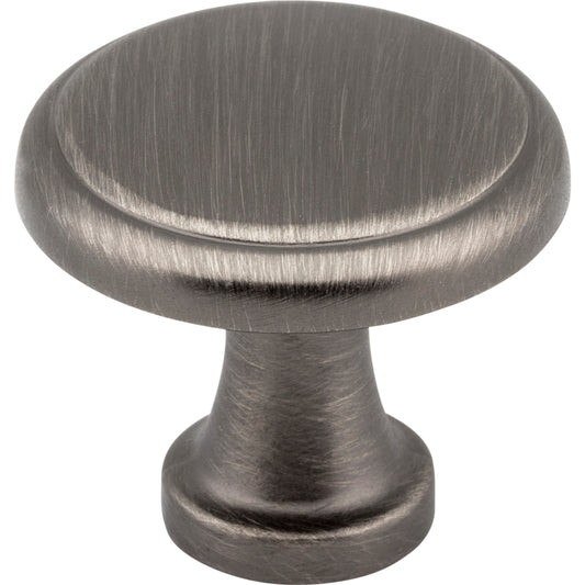 ELEMENTS 3970-BNBDL Kenner 1-3/16" Diameter Mushroom Knob - Brushed Pewter